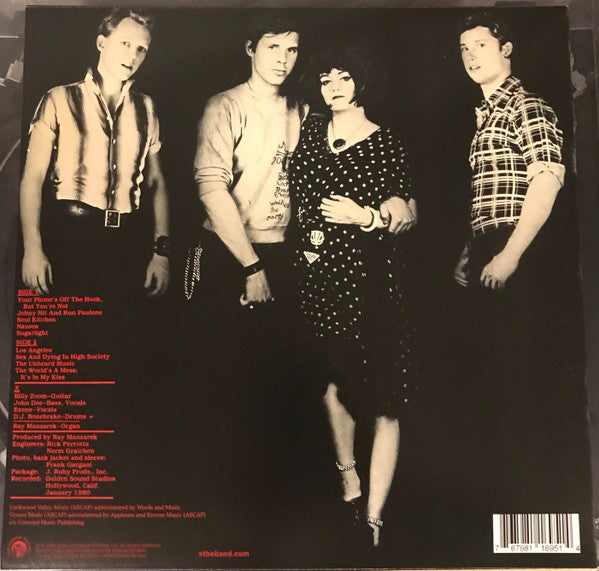 Image of Back Cover of LP - NEW/NEW - X, Los Angeles (Fat Possum Records; FP-1695-1, US 2019 Reissue, Inner), ,  - 1356129S