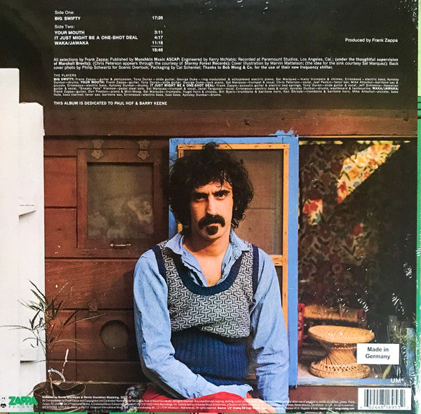Image of Back Cover of LP - NEW/NEW - FRANK ZAPPA, Waka / Jawaka (UMe; ZR38481-B, USA & Europe 2022 Reissue, Insert,  Limited Edition, Remastered, Stereo, Green Transparent [Clear Green], 180g), ,  - 1336284E