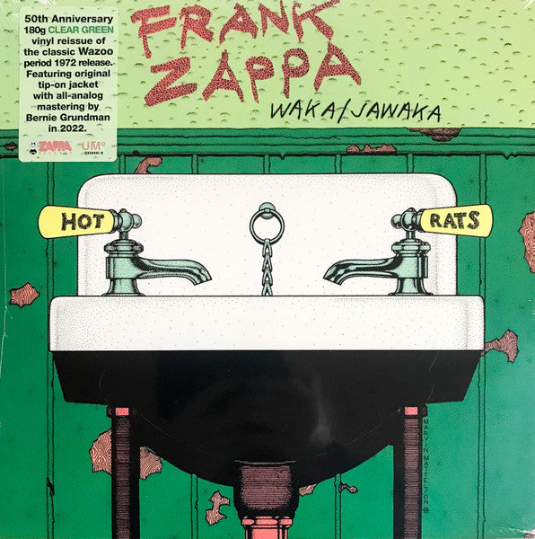 Image of Front Cover of LP - NEW/NEW - FRANK ZAPPA, Waka / Jawaka (UMe; ZR38481-B, USA & Europe 2022 Reissue, Insert,  Limited Edition, Remastered, Stereo, Green Transparent [Clear Green], 180g), ,  - 1336284E