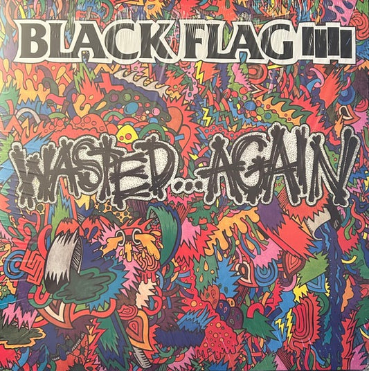 Image of Front Cover of LP - NEW/NEW - BLACK FLAG, Wasted...Again (SST Records; SST 166, US Reissue, Compilation), ,  - 1336115E