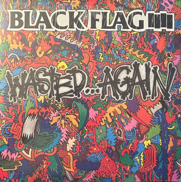 Image of Front Cover of LP - NEW/NEW - BLACK FLAG, Wasted...Again (SST Records; SST 166, US Reissue, Compilation), ,  - 1336115E