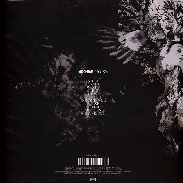 Image of Back Cover of 2xLP - EX/EX - ARCHIVE, Noise ([pias]; PIASC1063DLP, Europe 2024 Reissue, Gatefold in Stickered Outer Plastic Sleeve, 2 Inners, Remastered), ,  - 1626086E