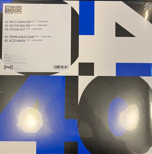 Image of Front Cover of 12" - VG+/VG+ - MEAT BEAT MANIFESTO, [PIAS] 40 ([PIAS]; BIAS4003, UK , Picture Sleeve, Inner), ,  - 1346185S