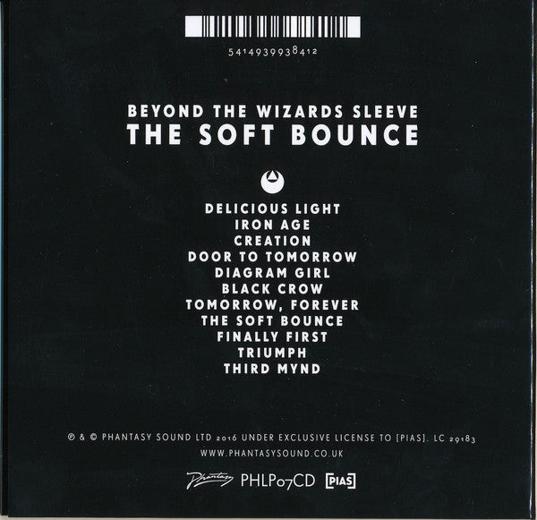 Image of Back Cover of CD - EX/EX - BEYOND THE WIZARDS SLEEVE, The Soft Bounce (Phantasy Sound; PHLP07CD, UK 2016, Gatefold, Inner), Opened Instore, Unplayed,  - 1356152S
