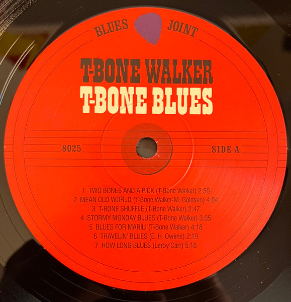 Image of Label Cover of LP - NEW/NEW - T-BONE WALKER, T-Bone Blues (Blues Joint; 8025, Europe 2024 Reissue, Insert, 180 Gram Vinyl), ,  - 2456141S