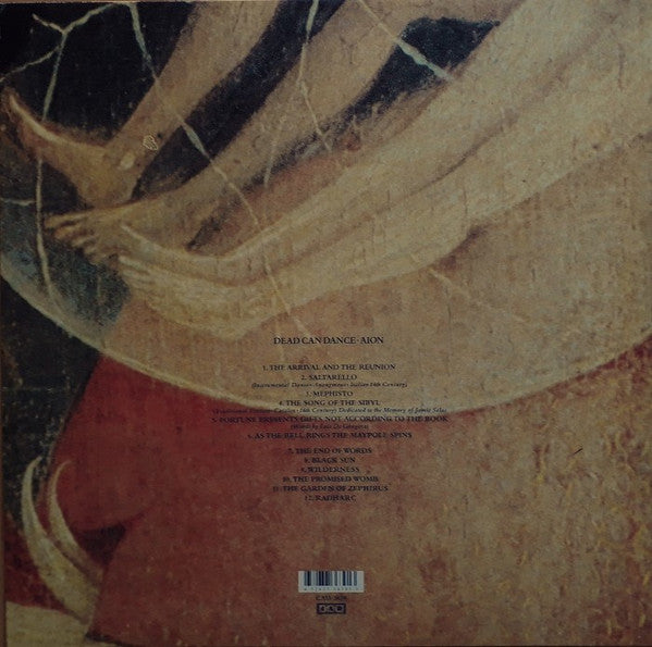 Image of Back Cover of LP - NEW/NEW - DEAD CAN DANCE, Aion (4AD; CAD 3639, Europe 2023 Reissue, Inner), ,  - 1336234E