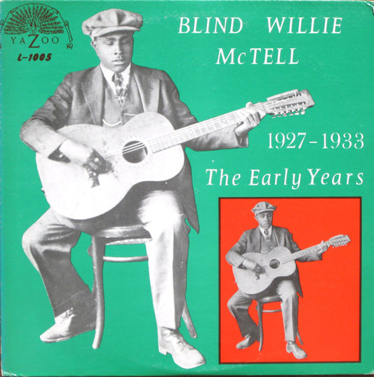 Image of Front Cover of LP - VG/VG - BLIND WILLIE MCTELL, The Early Years - 1927-1933 (Yazoo; L-1005, US Reissue), Sleeve slightly bent. Light wear and mottling; small rips,  - 1316319C