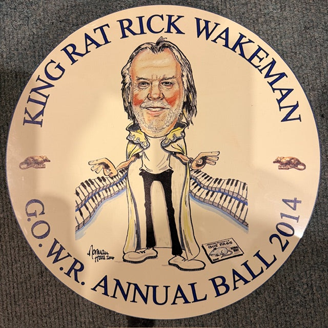 Image of Back Cover of LP - EX/EX - RICK WAKEMAN, The Six Wives of Henry VIII (A&M; 5356248, Europe 2014 Reissue, Gatefold, With Two G.O.W.R. Circular Plaques, Signed By Rick In Marker Pen on Front Sleeve), ,  - 1326221E