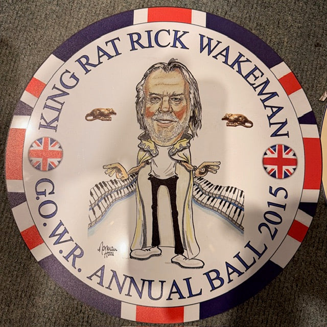Image of Label Cover of LP - EX/EX - RICK WAKEMAN, The Six Wives of Henry VIII (A&M; 5356248, Europe 2014 Reissue, Gatefold, With Two G.O.W.R. Circular Plaques, Signed By Rick In Marker Pen on Front Sleeve), ,  - 1326221E