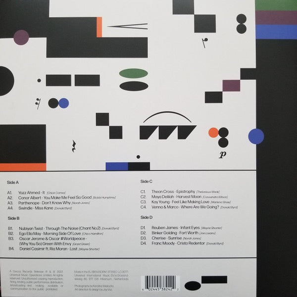 Image of Back Cover of 2xLP - NEW/NEW - VARIOUS, Blue Note Re:imagined II (Blue Note; 4538242, UK 2022, Die Cut Gatefold Sleeve, 2 Inners, Blue Vinyl), ,  - 2456132S