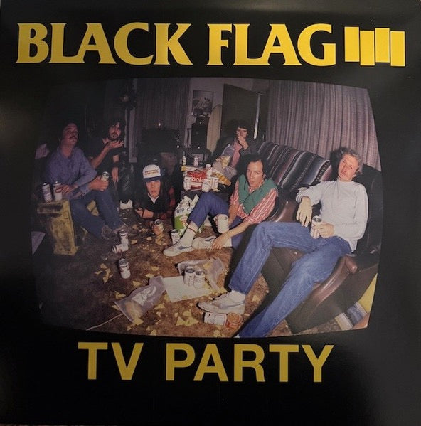 Image of Front Cover of 12" - NEW/NEW - BLACK FLAG, TV Party (SST Records; SST 012, US Reissue, Picture Sleeve), ,  - 1316424C
