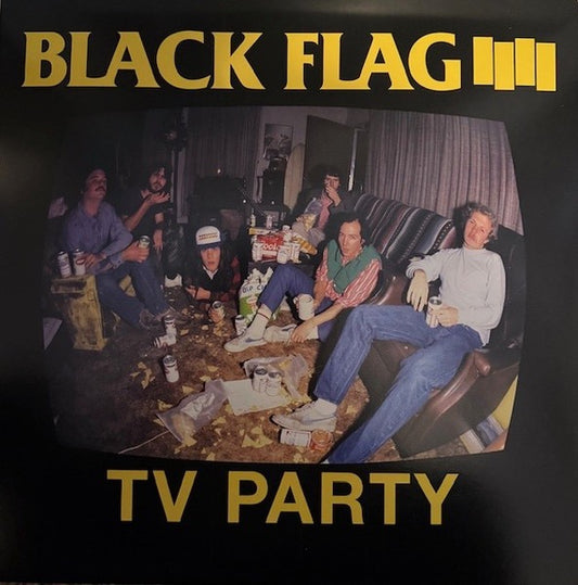 Image of Front Cover of 12" - NEW/NEW - BLACK FLAG, TV Party (SST Records; SST 012, US Reissue, Picture Sleeve), ,  - 1316424C
