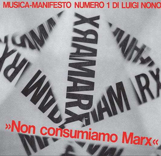Image of Front Cover of LP - VG+/EX - LUIGI NONO, Non Consumiamo Marx - Musica Manifesto N. 1 Di Luigi Nono (Die Schachtel ; DS37/3 LP, Italy 2018 Reissue, Metallic Sleeve, Poster / Insert), ,  - 1326251E