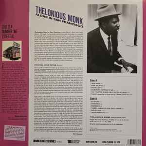 Image of Back Cover of LP - NEW/NEW - THELONIOUS MONK, Thelonious Alone In San Francisco (Number One Essentials; 291035, Europe 2025 Reissue, 180g), ,  - 3516701C