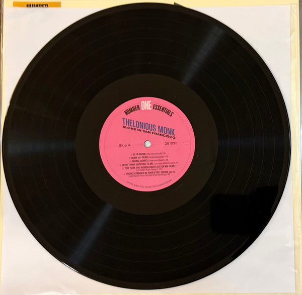 Image of Label Cover of LP - NEW/NEW - THELONIOUS MONK, Thelonious Alone In San Francisco (Number One Essentials; 291035, Europe 2025 Reissue, 180g), ,  - 3516701C