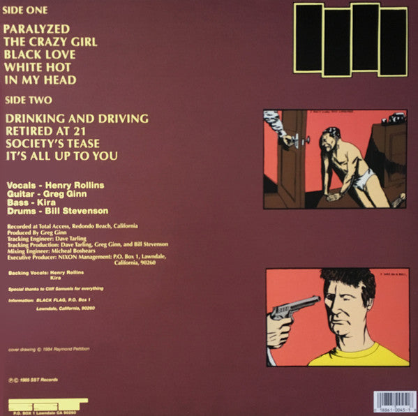 Image of Back Cover of LP - NEW/NEW - BLACK FLAG, In My Head (SST Records; SST 045, US 2000s Reissue), ,  - 1356235S