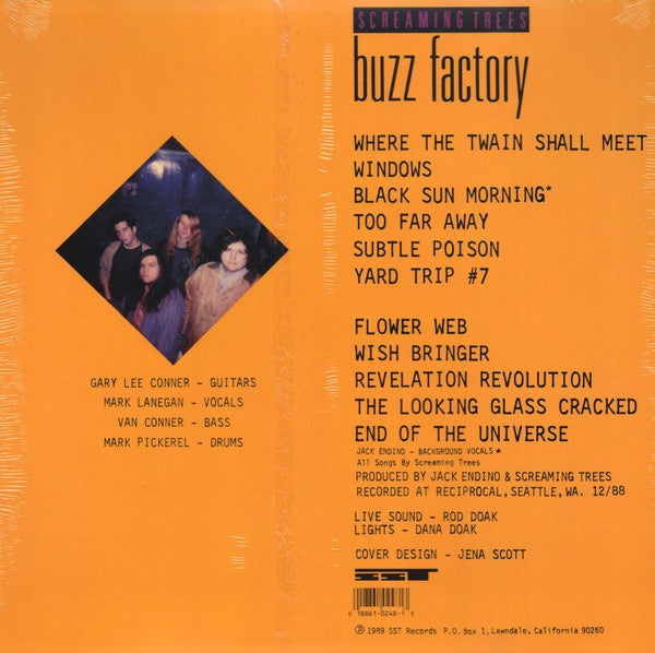 Image of Back Cover of LP - NEW/NEW - SCREAMING TREES, Buzz Factory (SST Records; SST 248, US 2000s Reissue), ,  - 1316484C