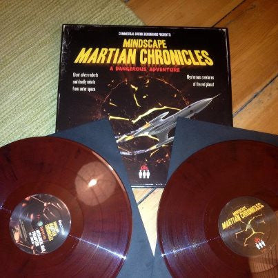 Image of Front Cover of 2x12" - VG+/VG - MINDSCAPE, Martian Chronicles (A Dangerous Adventure) (Commercial Suicide; SUICIDELP012, UK 2012, Picture Sleeve, Black Inners, Red Vinyl.), ,  - 1326273E