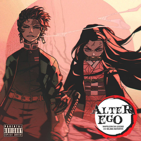 Image of Front Cover of LP - VG/VG+ - NAPOLEON DA LEGEND AND NEJMA NEFERTITI, Alter Ego (ashame Records; MANGAKA, US 2021, White Vinyl), Record very slightly dished. Some light staining on sleeve,  - 1316452C