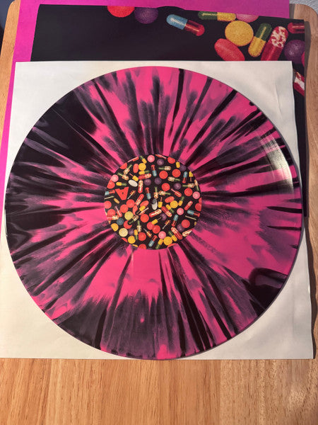 Image of Label Cover of LP - NEW/NEW - GEORGE CLANTON & TV GIRL, Fauxllennium (Blissful Serenity Industries; none, US 2024, Poster, Pink/Black Splatter), ,  - 1316692C