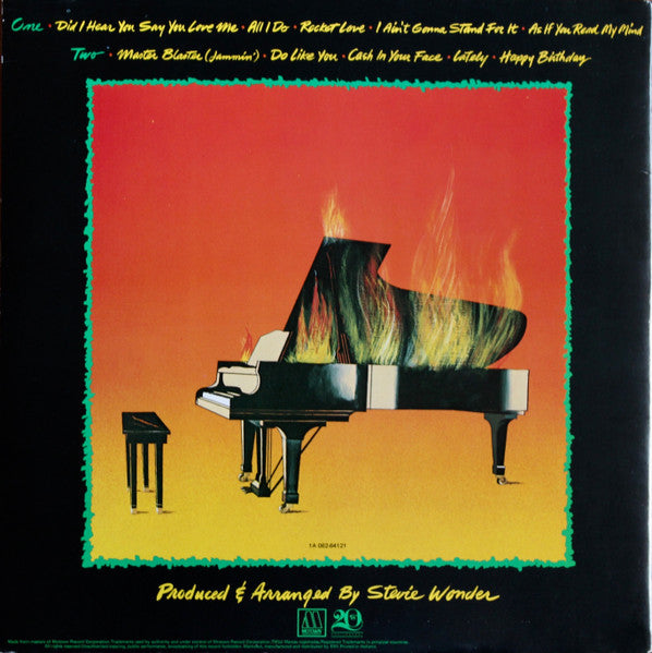 Image of Back Cover of LP - VG/VG - STEVIE WONDER, Hotter Than July (Motown; 1A 062-64121, Netherlands 1980, Gatefold, Inner), ,  - 2226250E