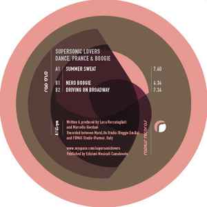 Image of Front Cover of 12" - VG+/G - SUPERSONIC LOVERS, Dance, Prance & Boogie (Radius Records; Rad 020, Belgium 2008), Lots of static and surface noise across the A side, with lots of hairlines throughout the whole record,  - 1346218S