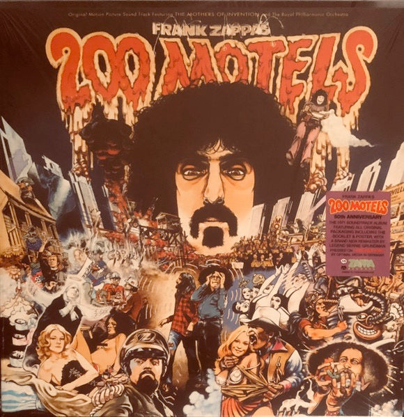 Image of Front Cover of 2xLP - NEW/NEW - FRANK ZAPPA, 200 Motels Soundtrack (Zappa Records; 0602438384068, Europe 2026 Reissue, Gatefold, Booklet, Poster, 180 Gram Red Vinyl), ,  - 1336273E