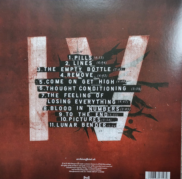 Image of Back Cover of LP - EX/EX - ARCHIVE, Controlling Crowds Part IV ([PIAS]; PIASC1067DLP, Worldwide 2024 Reissue, Outer Plastic Sleeve With Hype Sticker, Remastered), ,  - 1346235S