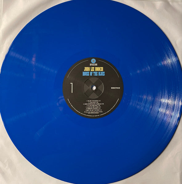 Image of Label Cover of LP - NEW/NEW - JOHN LEE HOOKER, House Of The Blues (WaxTime In Color; 950740, US 2022 Reissue, 180g Blue Vinyl), ,  - 2456135S