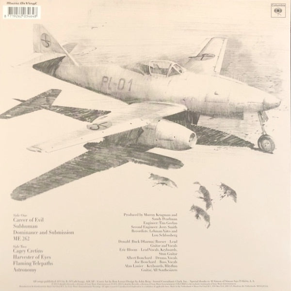 Image of Back Cover of LP - NEW/NEW - BLUE  YSTER CULT, Secret Treaties (Music On Vinyl; MOVLP2156, Europe 2024 Reissue, Insert), ,  - 1456023S