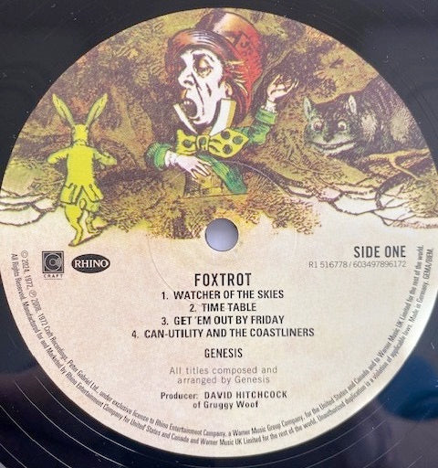 Image of Label Cover of LP - NEW/NEW - GENESIS, Foxtrot (Rhino; 1516778, Europe 2024 Reissue, Gatefold, 180 Gram Vinyl), ,  - 1336269E