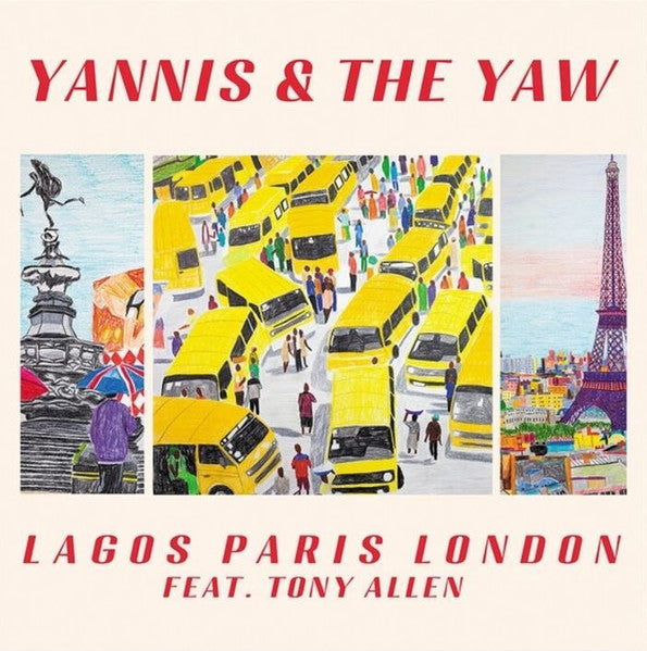 Image of Front Cover of 12" EP - EX/VG+ - YANNIS AND THE YAW FEAT. TONY ALLEN, Lagos Paris London (Transgressive Records; TRANS787X, UK, Europe & US 2024, Stickered Plastic Sleeve, Inner, Foals), ,  - 1316758C
