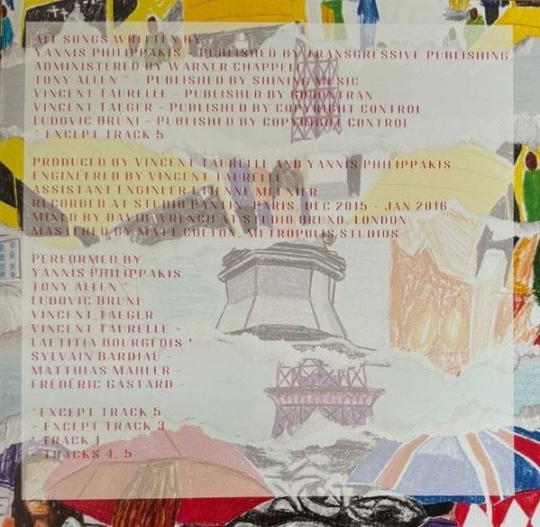 Image of Label Cover of 12" EP - EX/VG+ - YANNIS AND THE YAW FEAT. TONY ALLEN, Lagos Paris London (Transgressive Records; TRANS787X, UK, Europe & US 2024, Stickered Plastic Sleeve, Inner, Foals), ,  - 1316758C