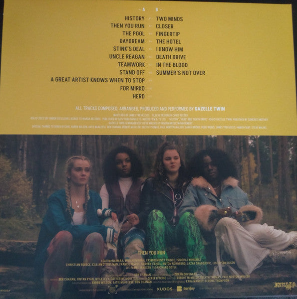 Image of Back Cover of LP - EX/EX - GAZELLE TWIN, Then You Run - Original Score (Invada; INV300LP, Europe 2023, White With Berry-Pink Splatter Vinyl), ,  - 1326315E