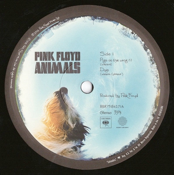 Image of Label Cover of LP - NEW/NEW - PINK FLOYD, Animals (Sony; 0888751842717, Europe 2025 Reissue, Gatefold), ,  - 1816394C