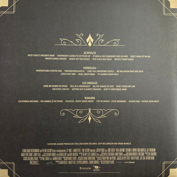Image of Back Cover of 2xLP - EX/EX - CLIFF MARTINEZ, Hotel Artemis (Original Motion Picture Soundtrack) (Lakeshore Records; LSINV210LP, UK & US 2018, Gatefold, 2 Inners, 180 Gram Vinyl), ,  - 1346279S