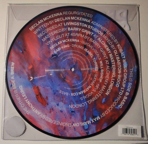 Image of Back Cover of 10" - VG+/VG+ - DECLAN MCKENNA, Regurgitated (Columbia; 19075930641, Europe 2019, Printed Plastic Sleeve, RSD 2019, Picture Disc), ,  - 1326356E