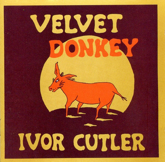 Image of Front Cover of CD - VG+/VG+ - IVOR CUTLER, Velvet Donkey (Virgin; CDV 2037, Europe , Jewel Case), ,  - 1316565C