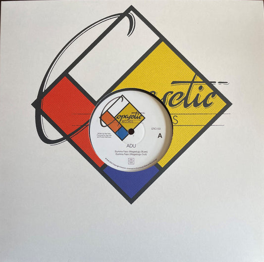 Image of Front Cover of 12" - EX/VG+ - ADU, Burkina Faso (Wagadugu Blues) (Emotional Rescue; ERC133, UK 2023, Picture Sleeve), Strong VG+,  - 1346302S