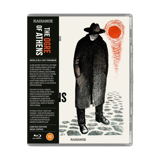 Image of Front Cover of Blu-Ray - M/M - NIKOS KOUNDOUROS, The Ogre of Athens (Radiance; 139, Europe 2025, Booklet, All Regions), Sealed,  - 1336148E