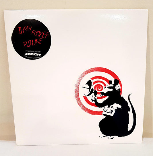 Image of Front Cover of LP - G+/G+ - DIRTY FUNKER, Future (Spirit Recordings; DF007, UK 2008, Limited Banksy Cover White/Red), ,  - 1346264S