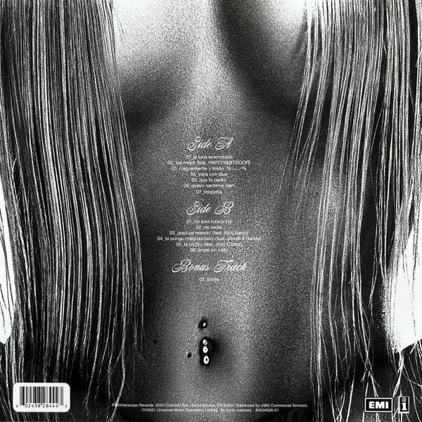 Image of Back Cover of LP - EX/EX - KALI UCHIS, Sin Miedo del Amor y Otros Demonios (EMI; B0034026-01, US 2022, Record Store Day, Limited Edition, Reissue, Clear), ,  - 1346327S