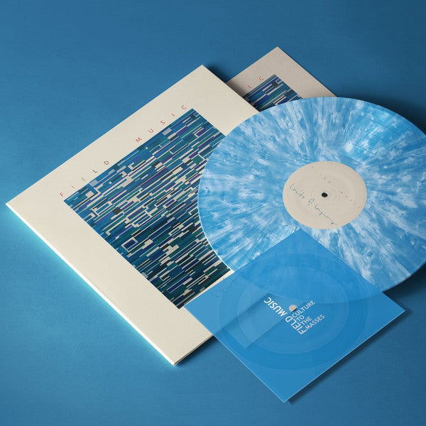 Image of Front Cover of LP - EX/VG+ - FIELD MUSIC, Limits Of Language (Memphis Industries; MI0806LPX1, UK 2024, Signed Art Print & Inner, Splatter Vinyl, Numbered, With Blue Single Sided Flexi-Disc, Limited to 1000 Copies.), In hype stickered shrinkwrap.,  - 1346353S