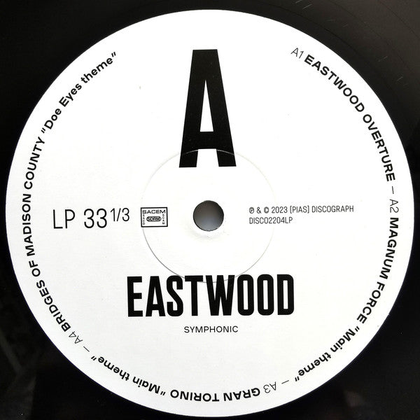 Image of Label Cover of 2xLP - EX/EX - KYLE EASTWOOD, QUINTET & CZECH NATIONAL SYMPHONY ORCHESTRA, Eastwood Symphonic ([PIAS]; DISCO2204LP, Europe 2023, Silver Foiled Gatefold , Black Inners), Opened Instore, Still In Stickered Shrinkwrap,  - 1346368S