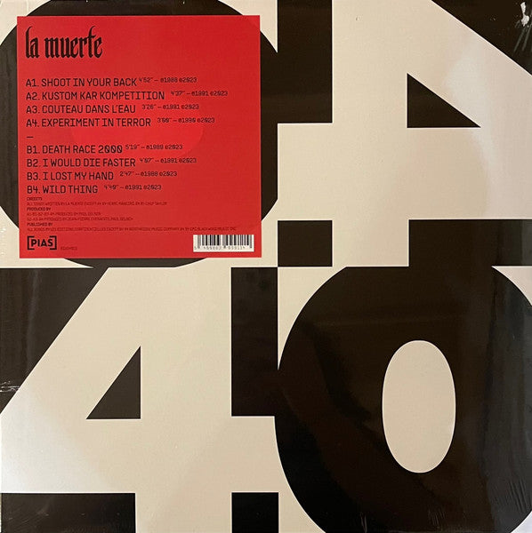 Image of Front Cover of Mini-LP - EX/EX - LA MUERTE, [PIAS] 40 ([PIAS]; BIAS4015, Belgium 2023, Inner), Opened Instore, Still In Stickered Shrinkwrap,  - 1346332S