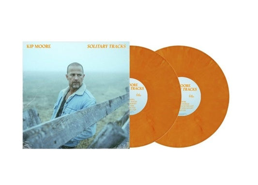 Image of Front Cover of 2xLP - EX/EX - KIP MOORE, Solitary Tracks (Slowhearts Productions, LLC; 1000167473, US 2025, Gatefold, Citus Orange Vinyl), Seal opened instore, still in shrinkwrap.,  - 1546015S