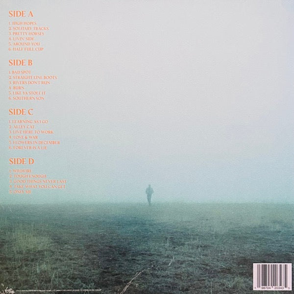 Image of Back Cover of 2xLP - EX/EX - KIP MOORE, Solitary Tracks (Slowhearts Productions, LLC; 1000167473, US 2025, Gatefold, Citus Orange Vinyl), Seal opened instore, still in shrinkwrap.,  - 1546015S