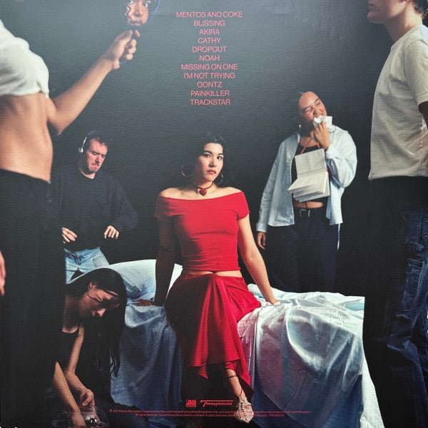 Image of Back Cover of LP - VG+/VG+ - MICHELLE, Songs About You Specifically (Transgressive Records; TRANS814X, UK 2024, Stickered Plastic Sleeve, Inner, Transparent Blue Vinyl), ,  - 1316764C