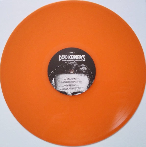 Image of Label Cover of LP - NEW/NEW - DEAD KENNEDYS, Give Me Convenience Or Give Me Death (Audio Platter; PLATE101LP, UK 2023 Reissue, Gatefold, Orange Vinyl), ,  - 1336369E