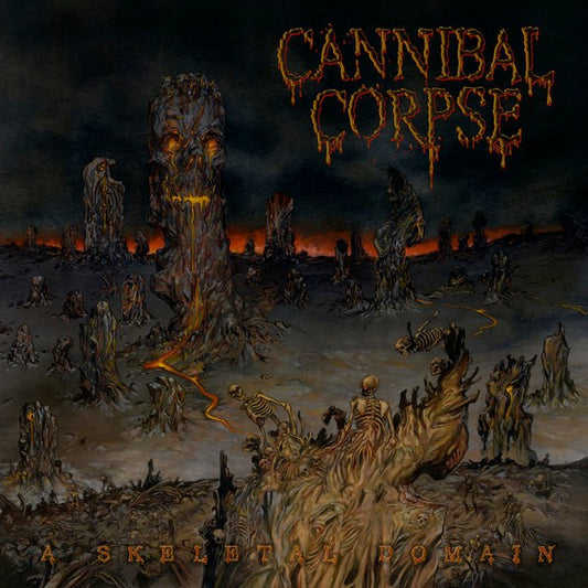 Image of Front Cover of LP - NEW/NEW - CANNIBAL CORPSE, A Skeletal Domain (Metal Blade Records; 3984-25015-1, UK 2026 Reissue, Gatefold, Poster, White Vinyl), ,  - 1336414E